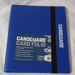 CardGuard Blue Card Folio With Elastic Closure